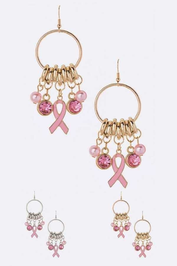 Breast Cancer Awareness Earrings